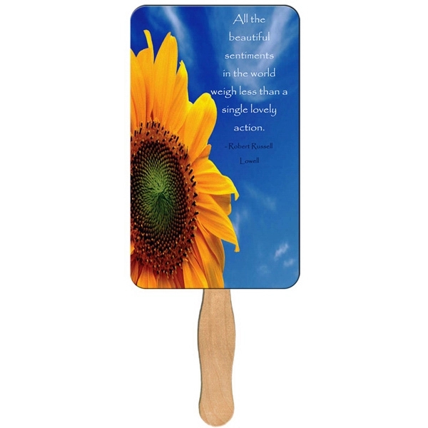 Rectangle Hand Fan Full Color - Image 1