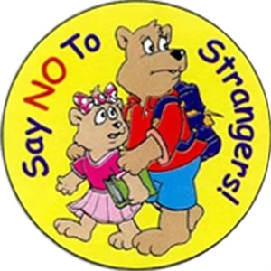 Say No To Strangers Sticker Rolls