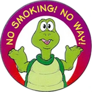No Smoking No Way Sticker Rolls