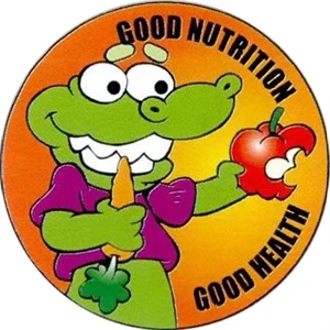 Good Nutrition Good Health Sticker Rolls