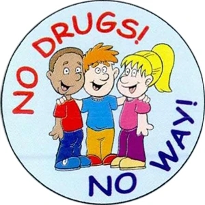 No Drugs No Way Sticker Rolls