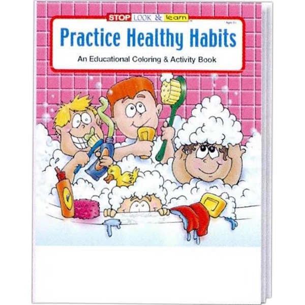 Practice Healthy Habits Coloring and Activity Book - Image 2