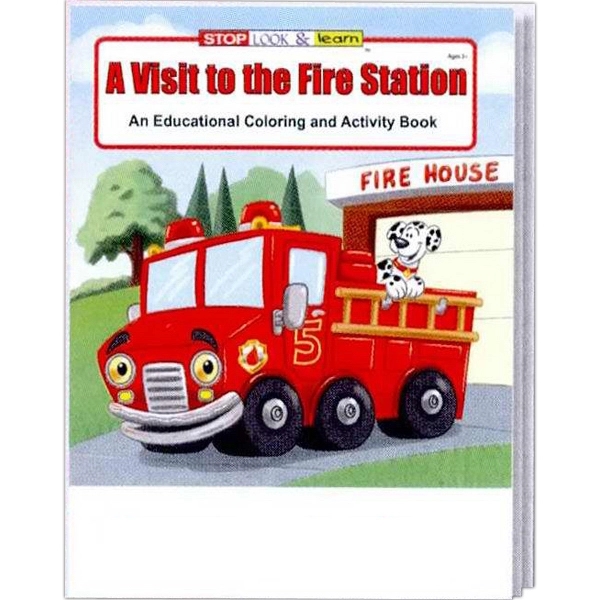 A Visit to the Fire Station Coloring and Activity Book - Image 2