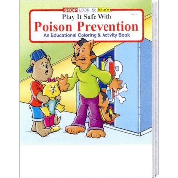 Play It Safe Poison Prevention Coloring/Activity Book Pack - Image 2