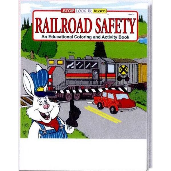 Railroad Safety Coloring and Activity Book Fun Pack - Image 2