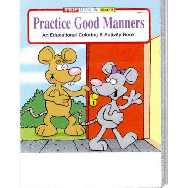Practice Good Manners Coloring and Activity Book - Image 2