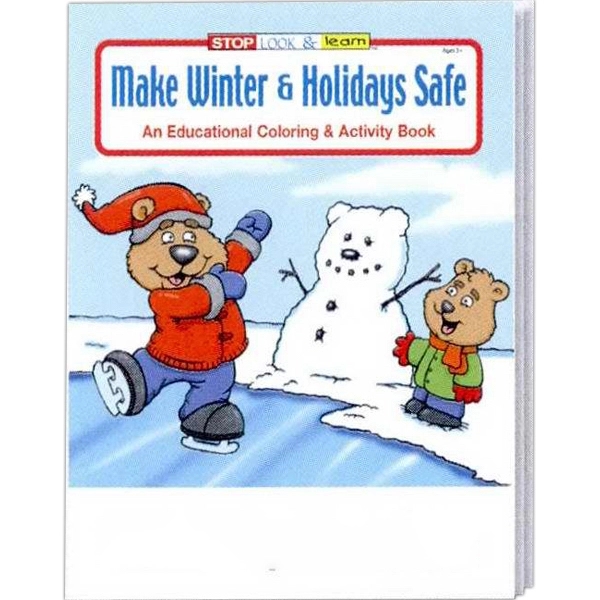 Make Winter & Holidays Safe Coloring Book Fun Pack - Image 2