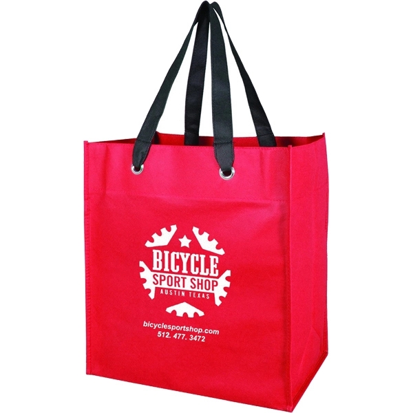 Non Woven Grocery Tote W/Grommets