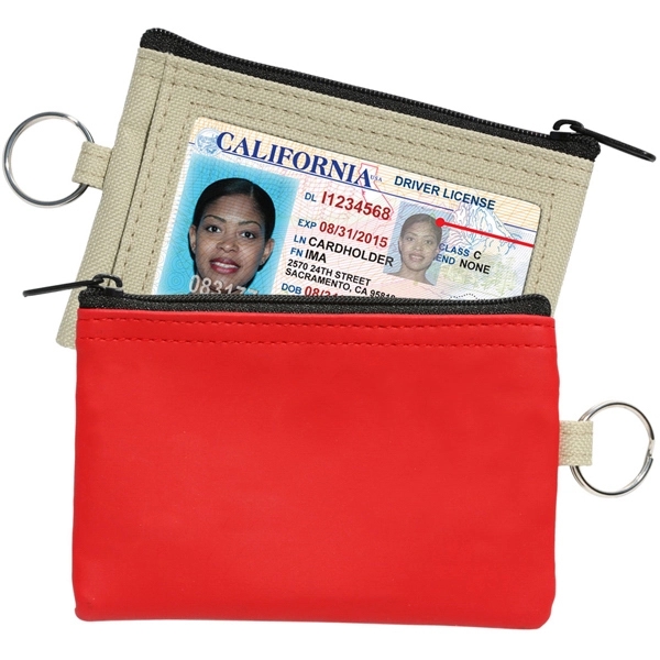 Coin Pouch W/Id Window & Split Ring - Image 2
