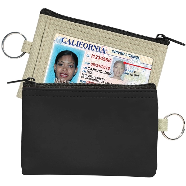 Coin Pouch W/Id Window & Split Ring - Image 3