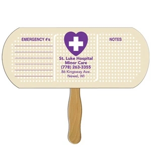 Band aid/Pill Fast Hand Fan - 1 Day