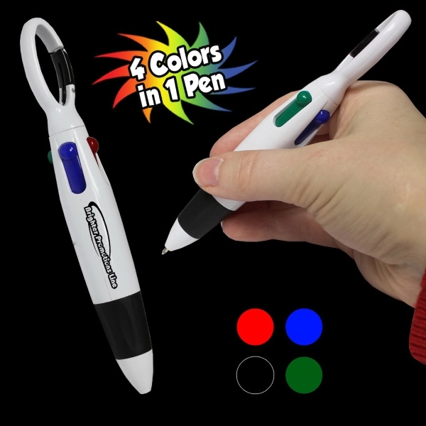 4 in 1 Color Pen with Clip