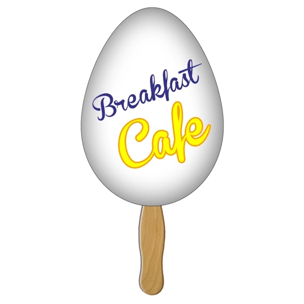 Egg Hand Fan Full Color - Image 1