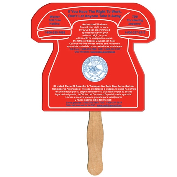Phone Hand Fan Full Color - Image 1