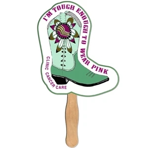 Boot Hand Fan Full Color