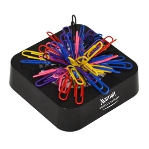MAGNETIC BASE W/ COLORFUL PAPER CLIPS