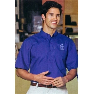 Men's Short Sleeve Cotton/Poly Easy Care Button Shirt Rx