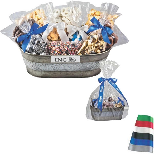 Gourmet Gift Tub with Assorted Candy and Chocolate - Image 1