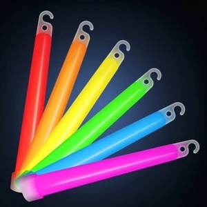 Assorted Colors 6" Glow Sticks in 12 Piece Display Box