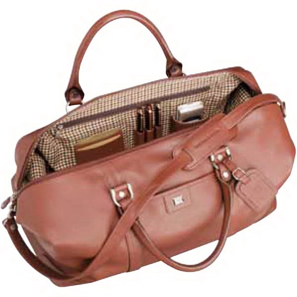 Cutter &amp; Buck (R) Leather Weekender Duffel Bag