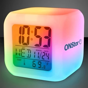 Light up alarm clock