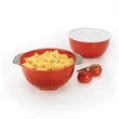 3 Pc. Large Bowl and Colander Set, Red