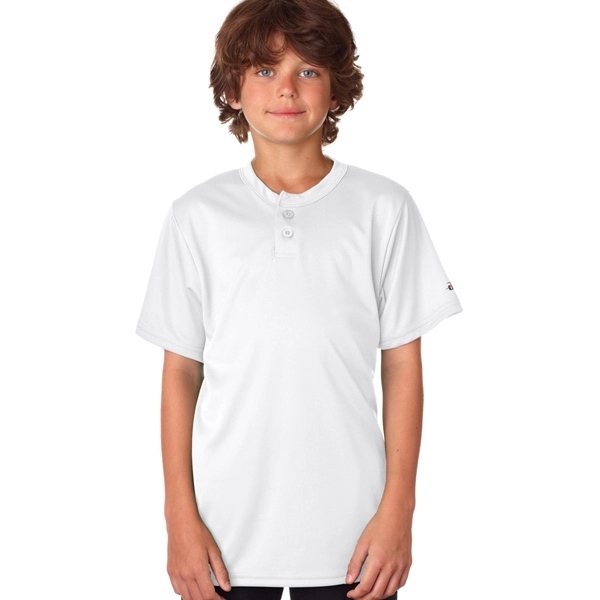 Badger Youth B-Core Henley Tee
