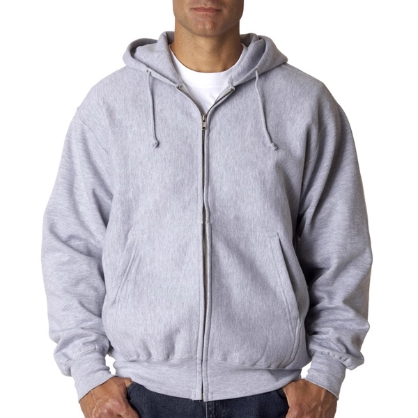 Adult Cross Weave(R) Full-Zip Hooded Blend Sweatshirt