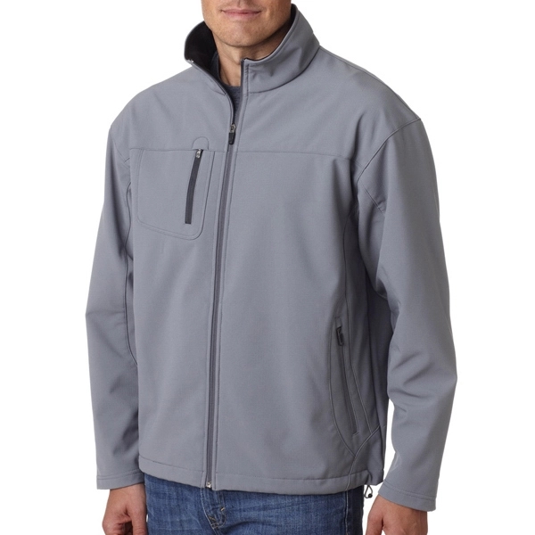 Adult Soft Shell Jacket With Cadet Collar