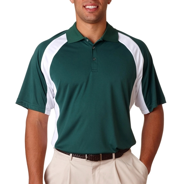 Adult Cool &amp; Dry Sport Performance Color Block Polo