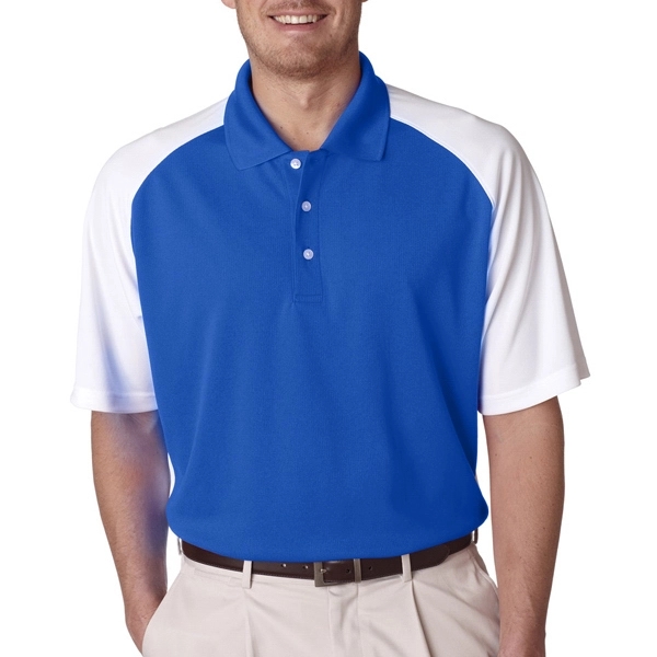Adult Cool &amp; Dry Two-Tone Stain-Release Performance Polo