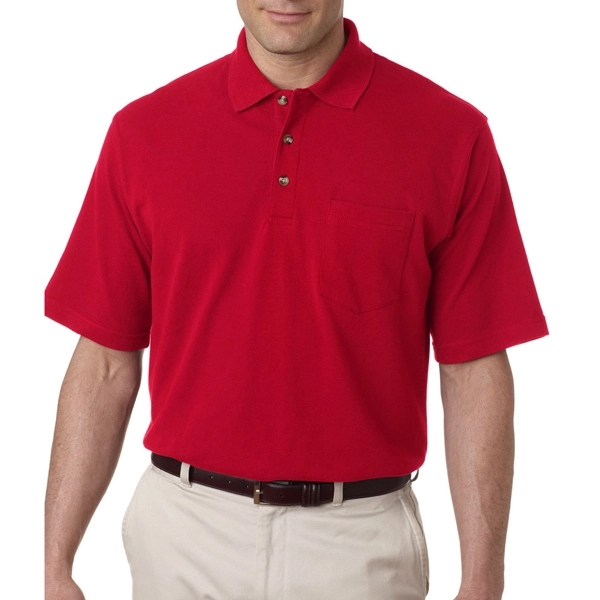 Adult Classic Pique Polo With Pocket