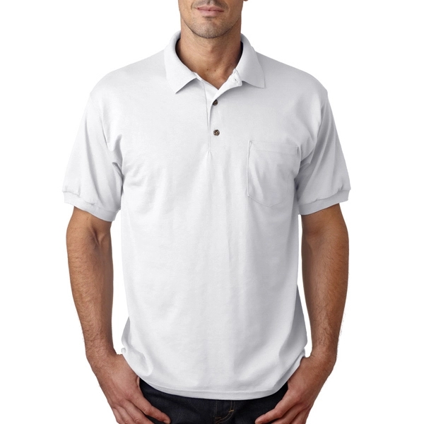 Adult Gildan Dryblend(TM) Jersey Polo With Pocket