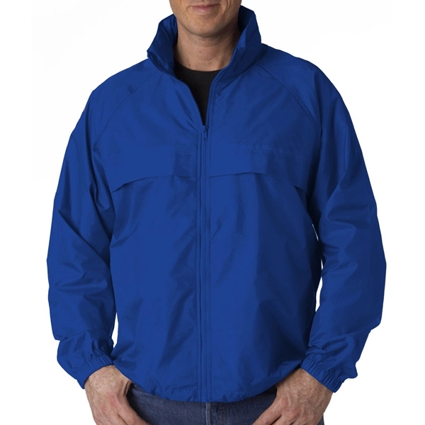 Adult Hooded Zip-Front Pack-Away Jacket
