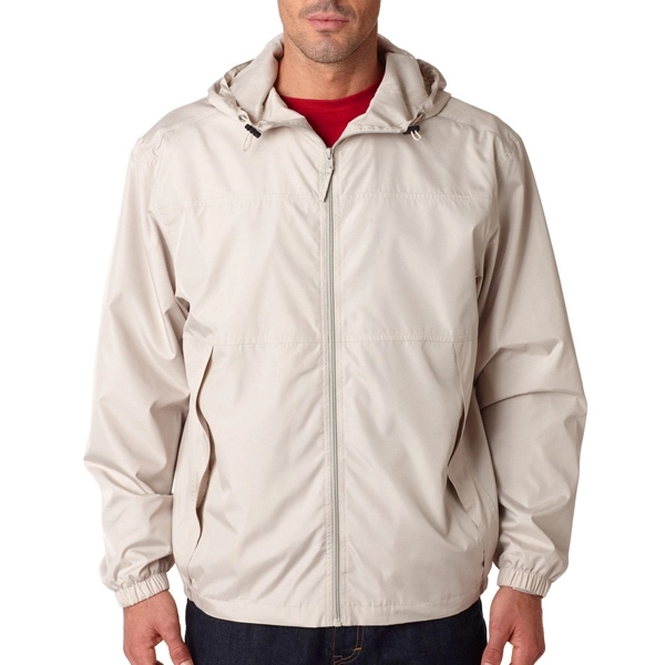 Adult Micro-Polyester Full-Zip Jacket With Hood