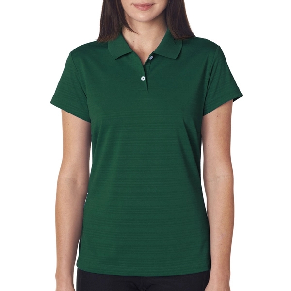 Adidas Ladies ClimaLite Textured Solid Polo