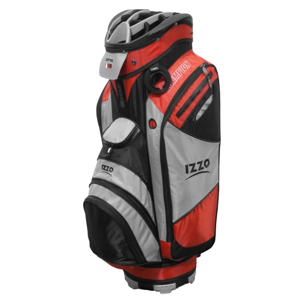 Champion Cart Golf Bag, Red/Gray/Black
