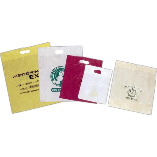 17x21-Colors Tinted Low Density Poly Merchandise Bag -Plain