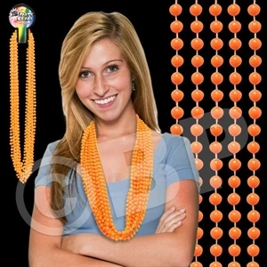 Orange 33" mardi gras Beads
