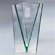 Armagh Jade Glass Vase Award 8&quot;