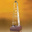 Bally Grooved Obelisk Award  8&quot;