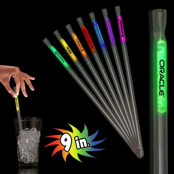 9&quot; Glow Light Up Motion Straw