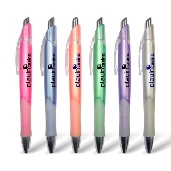 Shiny Barrles "Wave" Clicker Pen