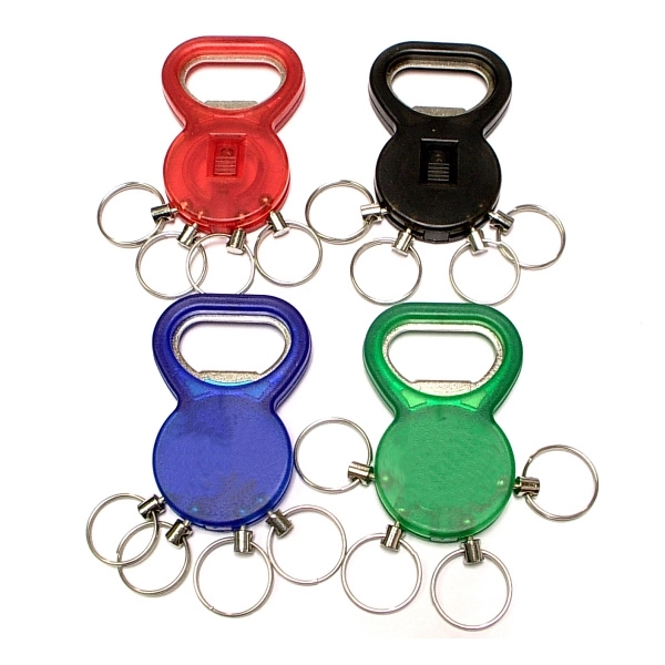 Bottle opener with key chain - Image 1