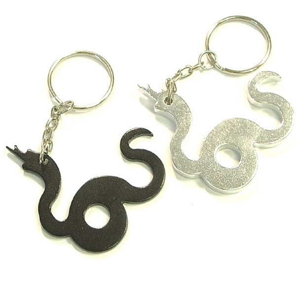 Snake shape bottle opener key chain - Image 1