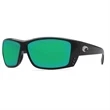 Cat Cay Black Sunglasses w/Green Mirror 400G Lenses 