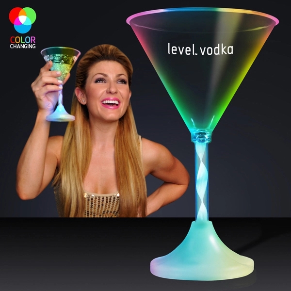 Spiral stem cocktail glass - martini - Image 1