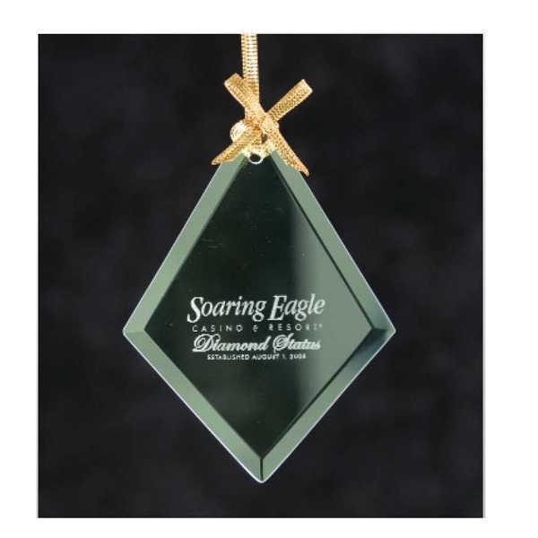Diamond Jade Glass Ornament
