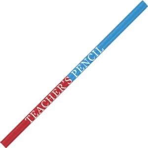 Red and Blue Combo Lead Teacher's Pencil