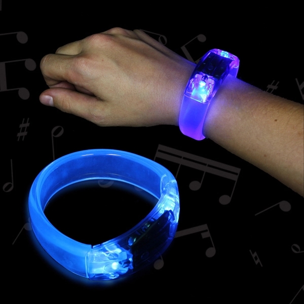 Blue Soundsation Light Up Glow LED Bangle Bracelet